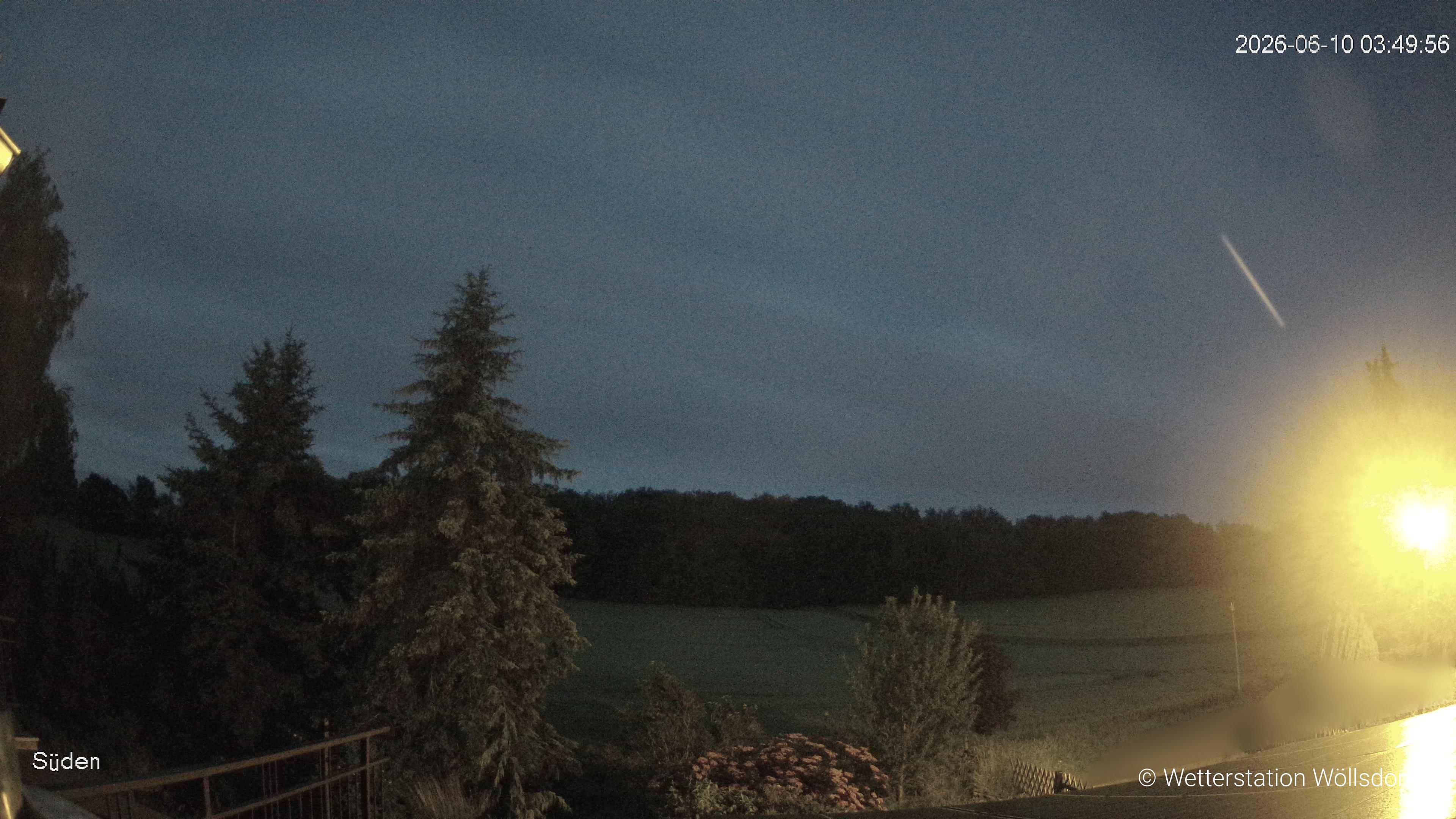 Blick von Wöllsdorf in Richtung Süden auf den Höhenzug des Pfaffenberges