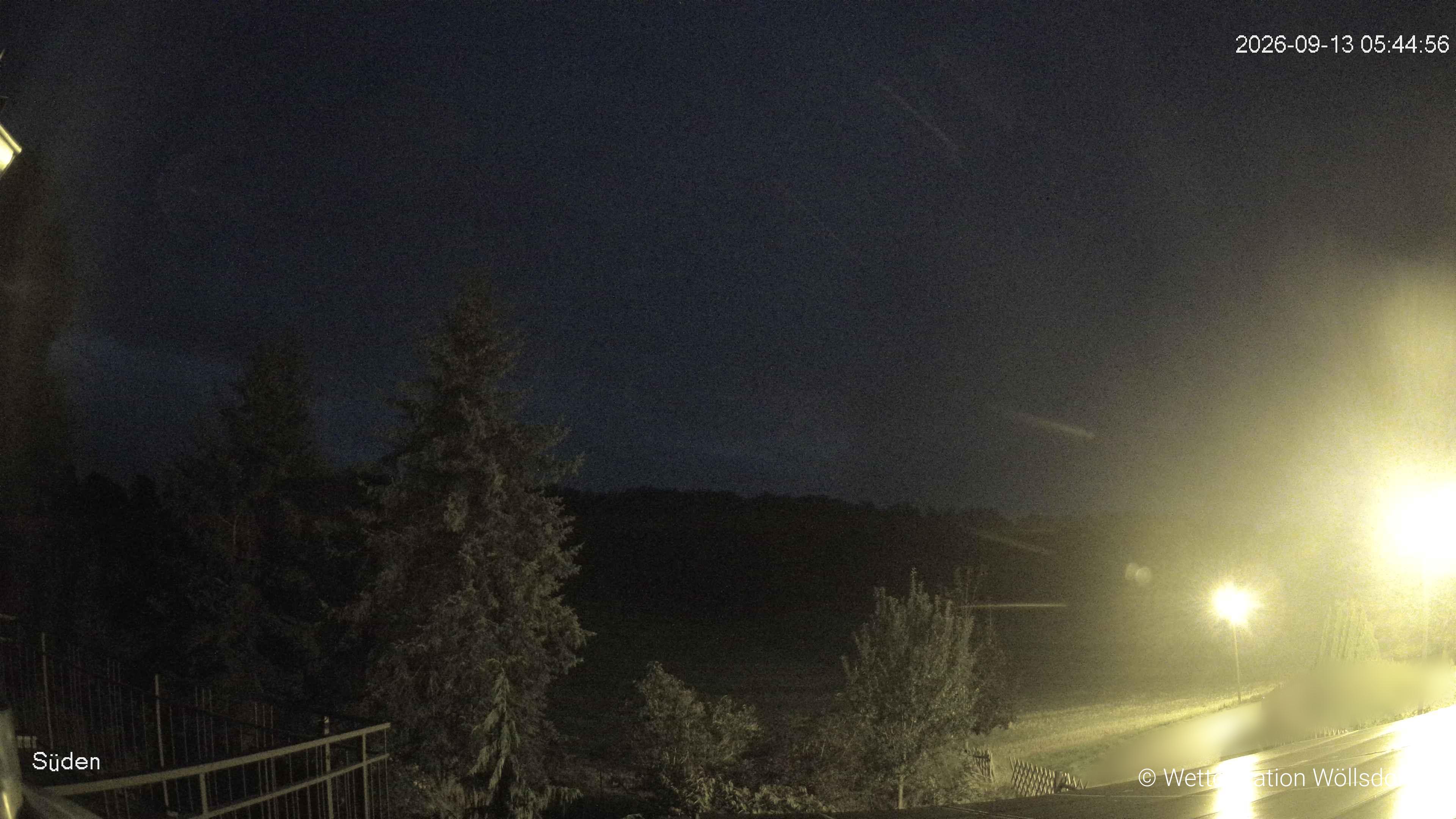 Blick von Wöllsdorf in Richtung Süden auf den Höhenzug des Pfaffenberges