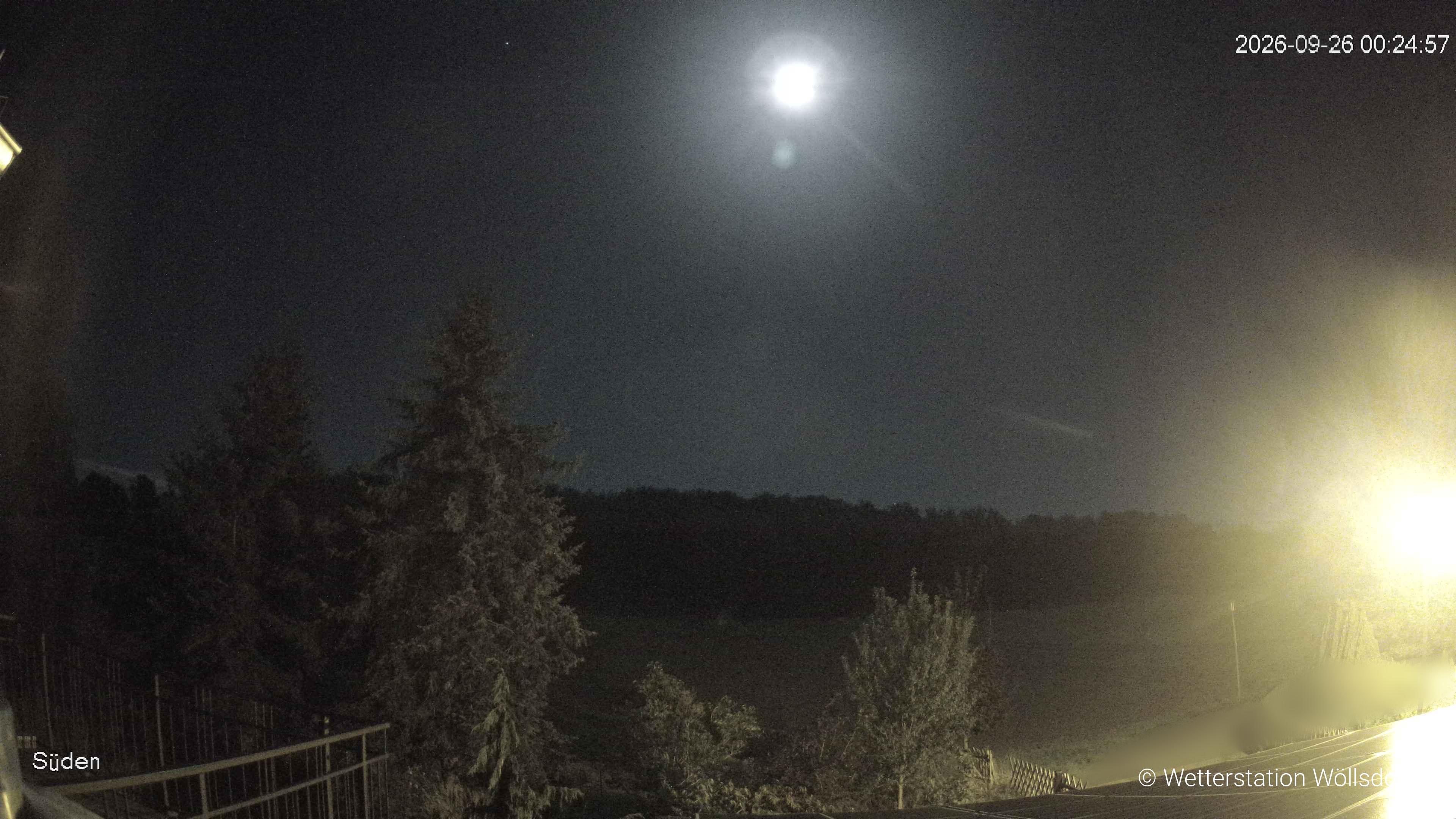 Blick von Wöllsdorf in Richtung Süden auf den Höhenzug des Pfaffenberges