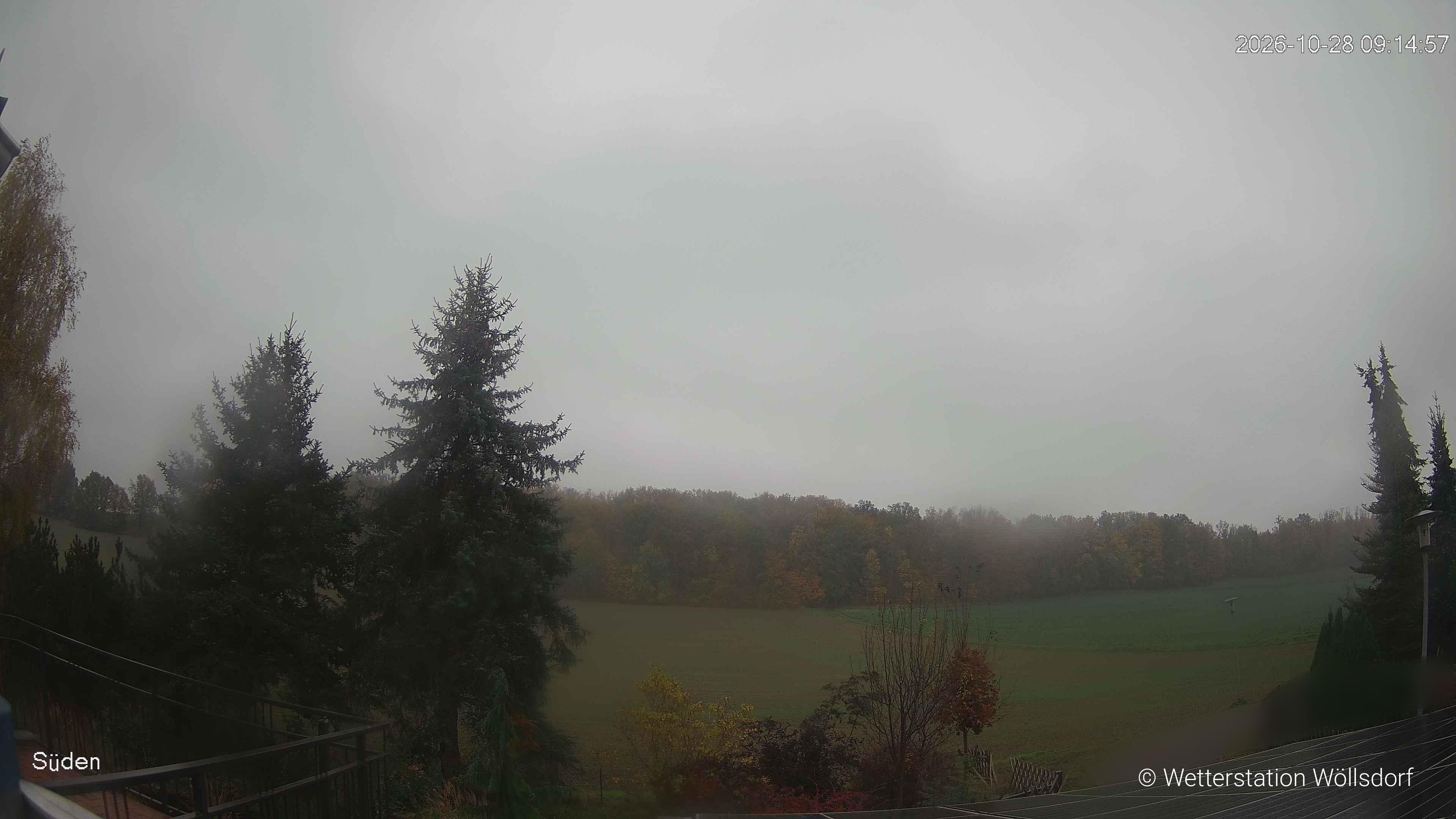 Blick von Wöllsdorf in Richtung Süden auf den Höhenzug des Pfaffenberges